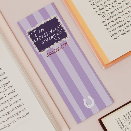 Jane Austen Diverted Classic Literary Quote Bookmark