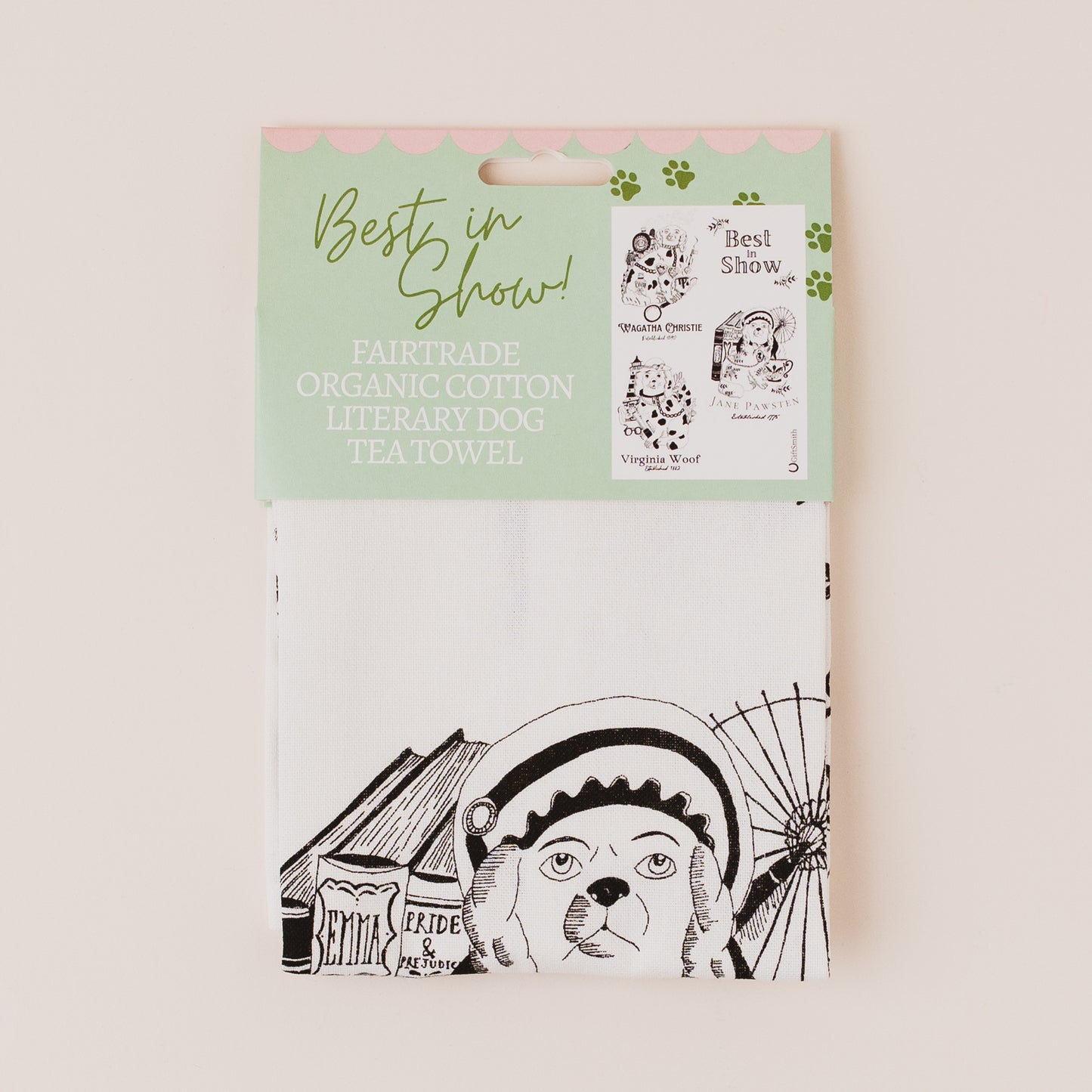 Best in Show - Literary Dogs Fairtrade Organic Cotton Tea Towel