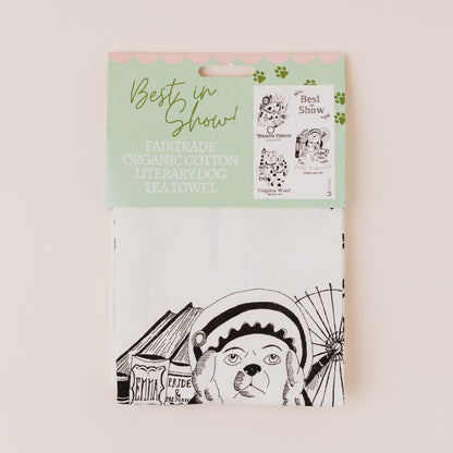 Best in Show - Literary Dogs Fairtrade Organic Cotton Tea Towel