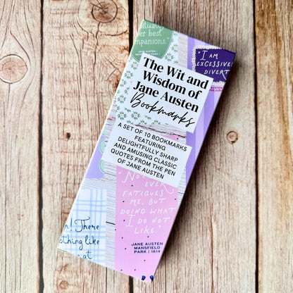 The Wit and Wisdom of Jane Austen Bookmark Set