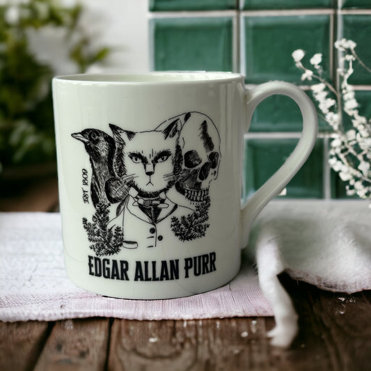 Edgar Allen Purr Bone China Mug