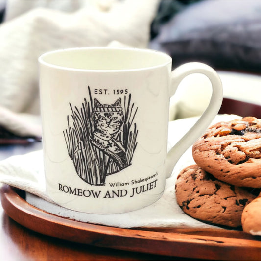 William Shakespeare's Romeow and Juliet Bone China Mug