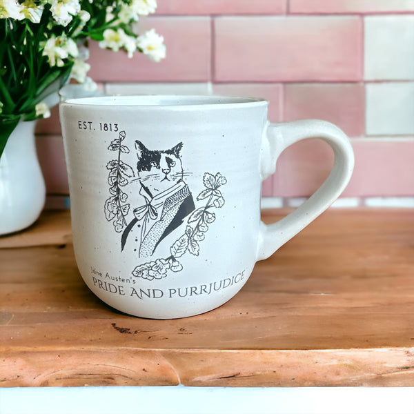 Mr Darcy Pride and Purrjudice Stoneware Mug