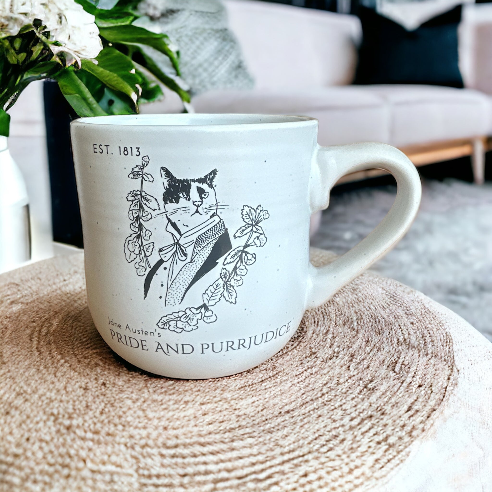 Mr Darcy Pride and Purrjudice Stoneware Mug