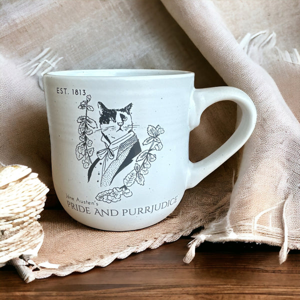 Mr Darcy Pride and Purrjudice Stoneware Mug