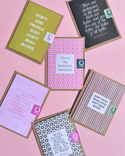 DON'T TRUST PEOPLE WHO DON'T READ BOOKS Little Literary Greetings Card