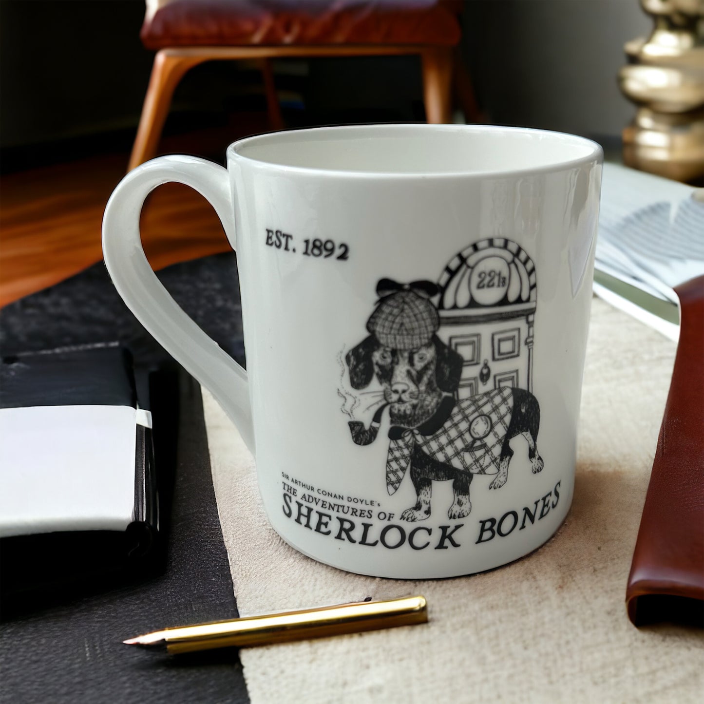 Sherlock Bones Bone China Mug