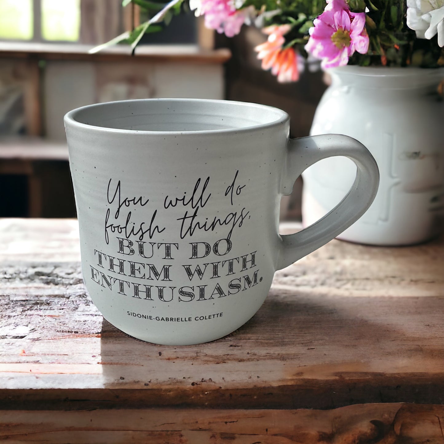 Colette Quote Stoneware Mug