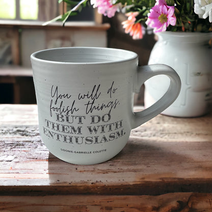 Colette Quote Stoneware Mug
