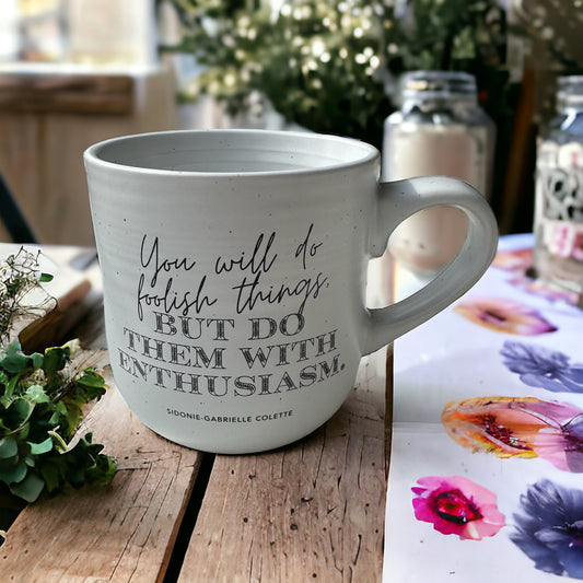 Colette Quote Stoneware Mug