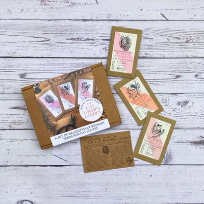 Literary Seeds: The Cat Lover's Garden - Set of Three Seed Packets