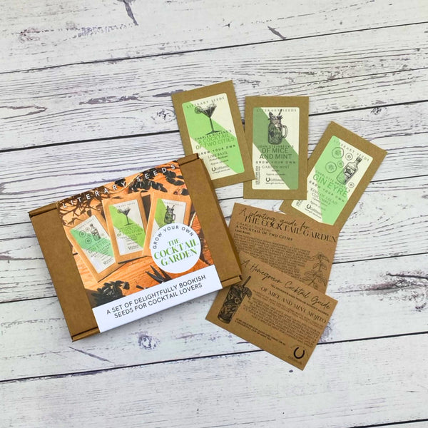 Literary Seeds: The Cocktail Garden - Set of Three Seed Packets