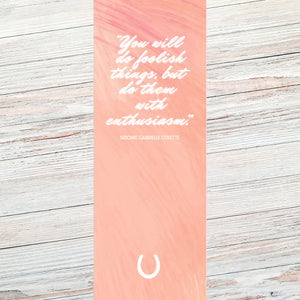 Colette Classic Literary Quote Bookmark