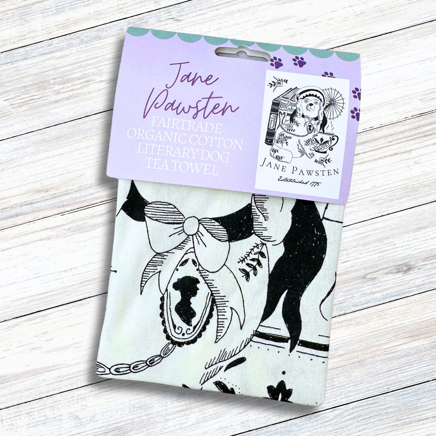 Jane Pawsten Fairtrade Organic Cotton Tea Towel