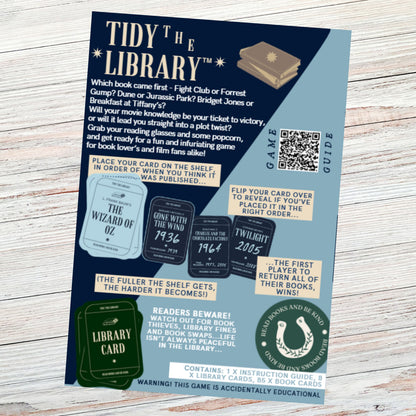 TIDY THE LIBRARY: The Books That Became Movies Edition