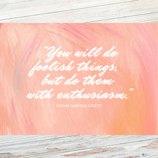 Colette Literary Quote Postcard