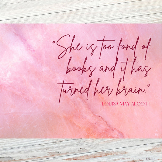 Louisa May Alcott Literary Quote Postcard