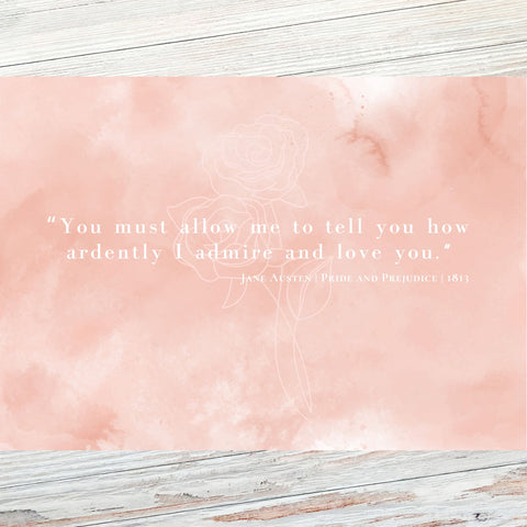 'You must allow me to tell you...' Jane Austen Literary Quote Postcard