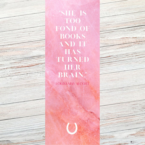 Louisa May Alcott Literary Quote Bookmark