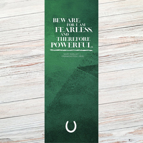 Mary Shelley Classic Literary Quote Bookmark