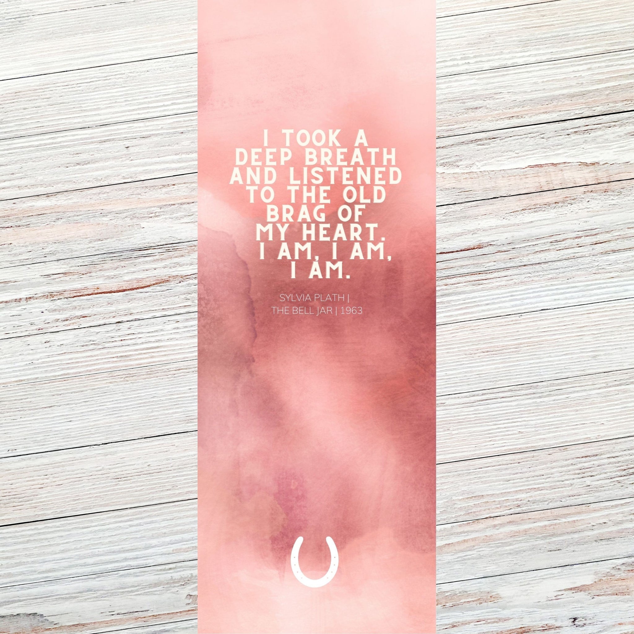 Sylvia Plath The Bell Jar Classic Literary Quote Bookmark