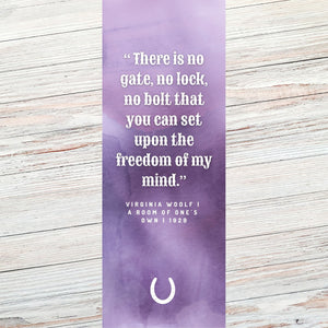 Virginia Woolf Classic Literary Quote Bookmark