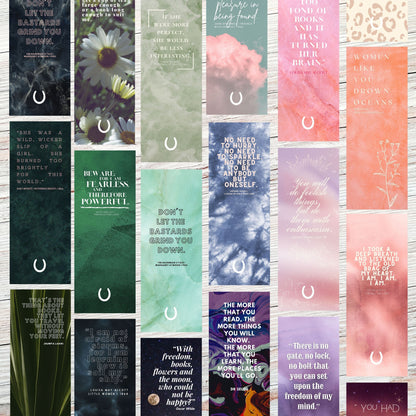 Classic Literary Quote Bookmarks | The Full Collection - Set of 18