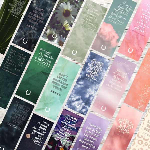 Classic Literary Quote Bookmarks | The Full Collection - Set of 18