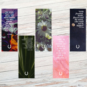 Book Lover Literary Quote Bookmarks - Set of 5