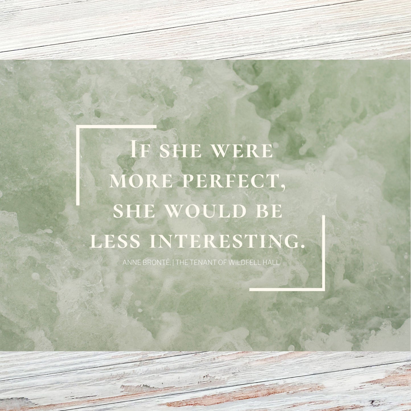 Anne Brontë Literary Quote Postcard
