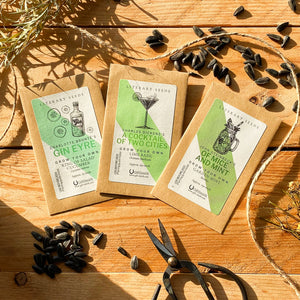 Literary Seeds: The Cocktail Garden - Set of Three Seed Packets