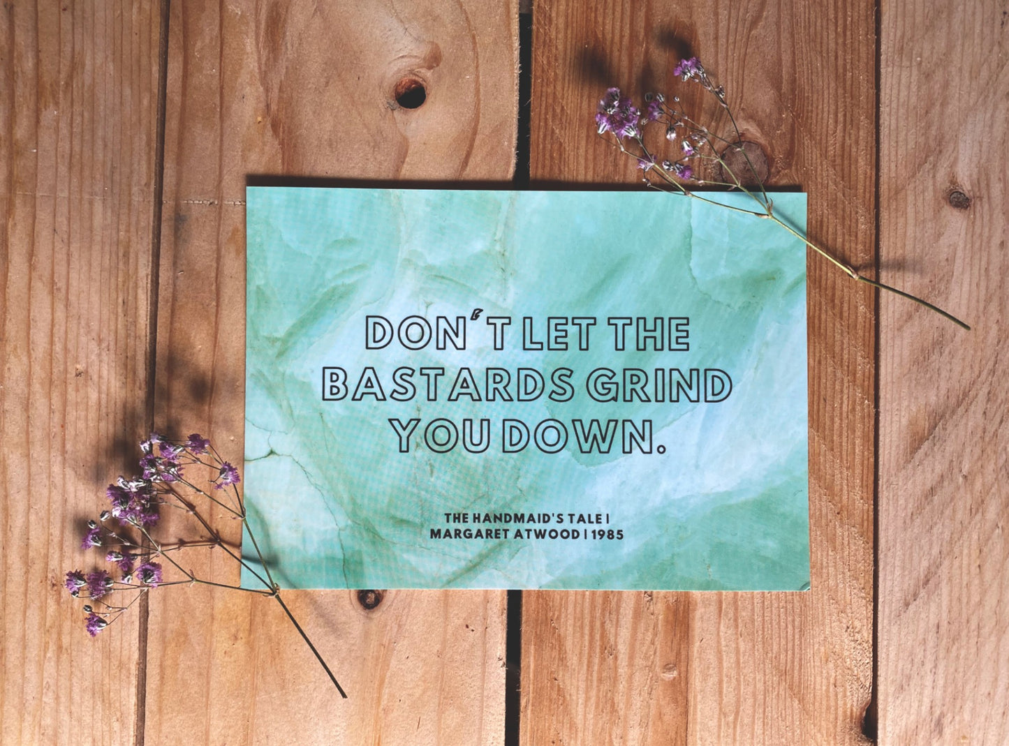 The Handmaid's Tale - Margaret Atwood | Feminist Literary Quote Postcards | Set of 4