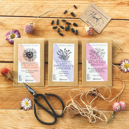 Literary Seeds: The Florals - Set of Three Seed Packets