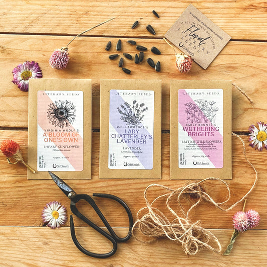 Literary Seeds: The Florals - Set of Three Seed Packets