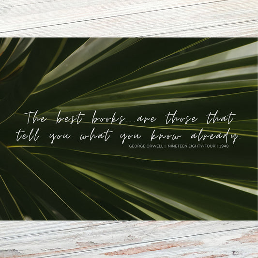 George Orwell Literary Quote Postcard