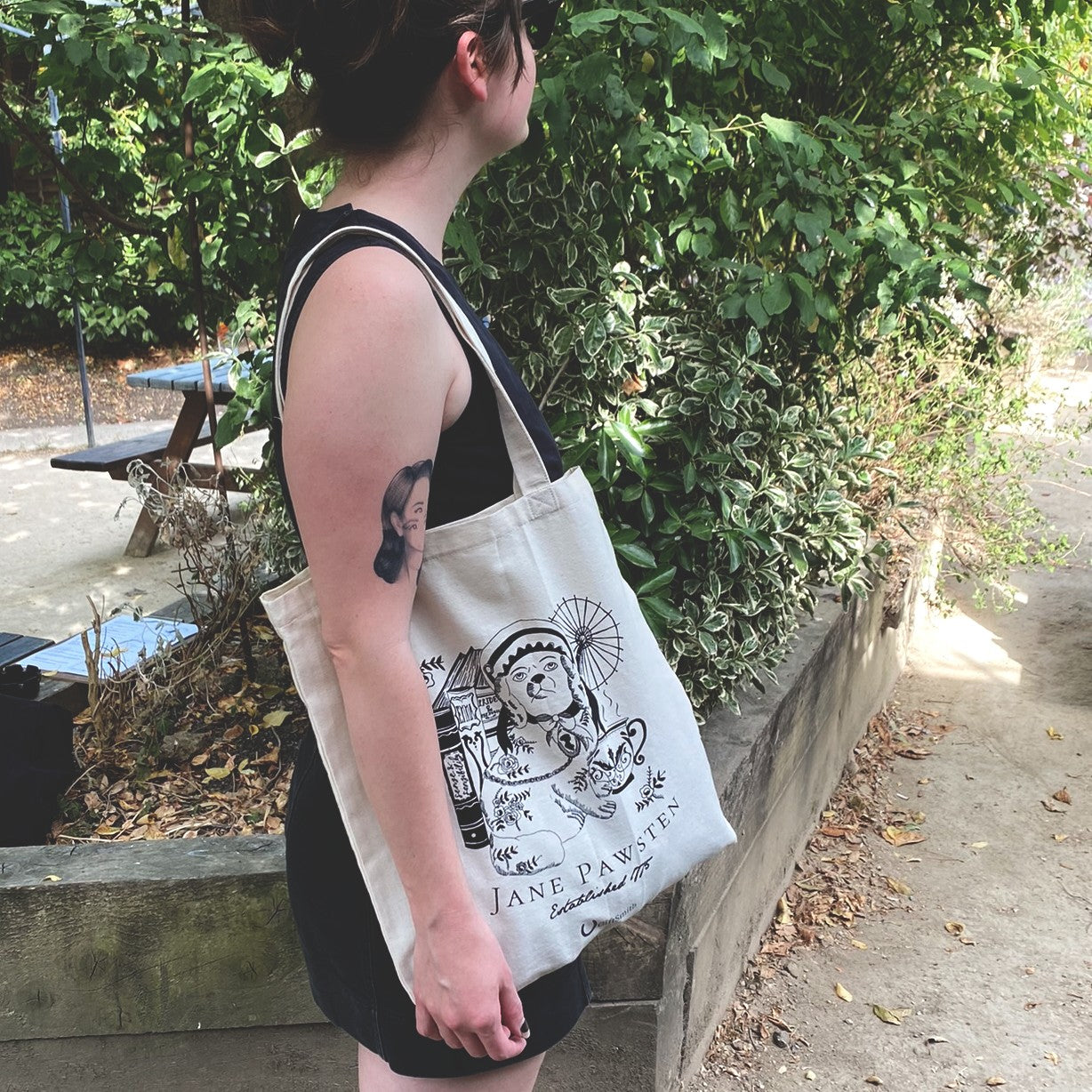Jane Pawsten Sustainable Fabric Tote Shopper Bag