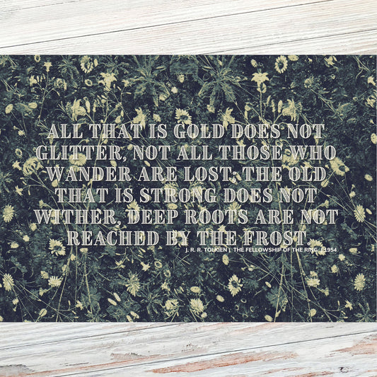 J.R.R. Tolkien Literary Quote Postcard
