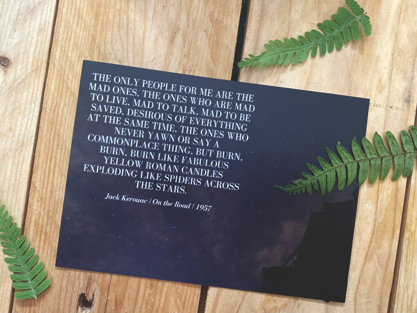 Stoker, Kerouac, King, Atwood | Literary Quote Postcards | Set of 4