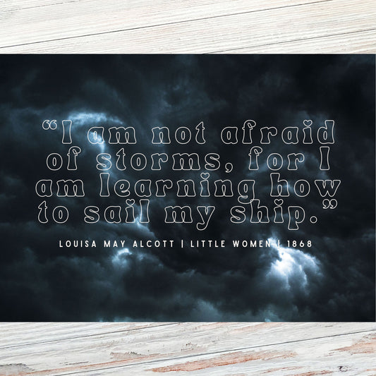 Louisa May Alcott Little Women Literary Quote Postcard