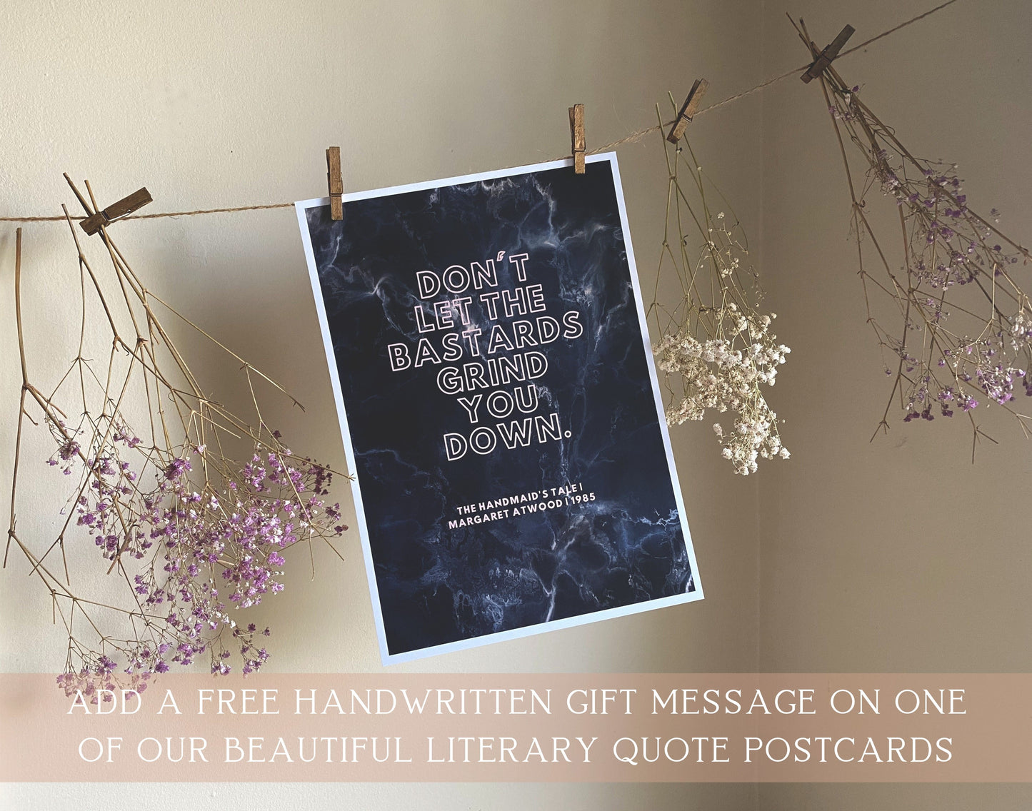 The Handmaid's Tale - Margaret Atwood | Feminist Literary Quote Art Print | A4 | 4 Colours Available