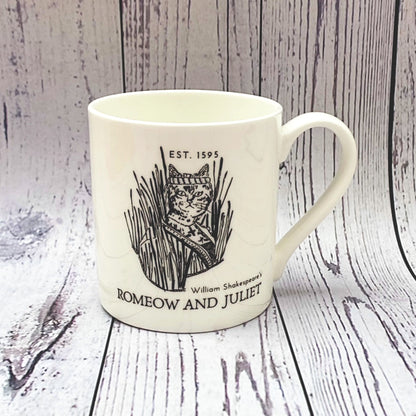 William Shakespeare's Romeow and Juliet Bone China Mug