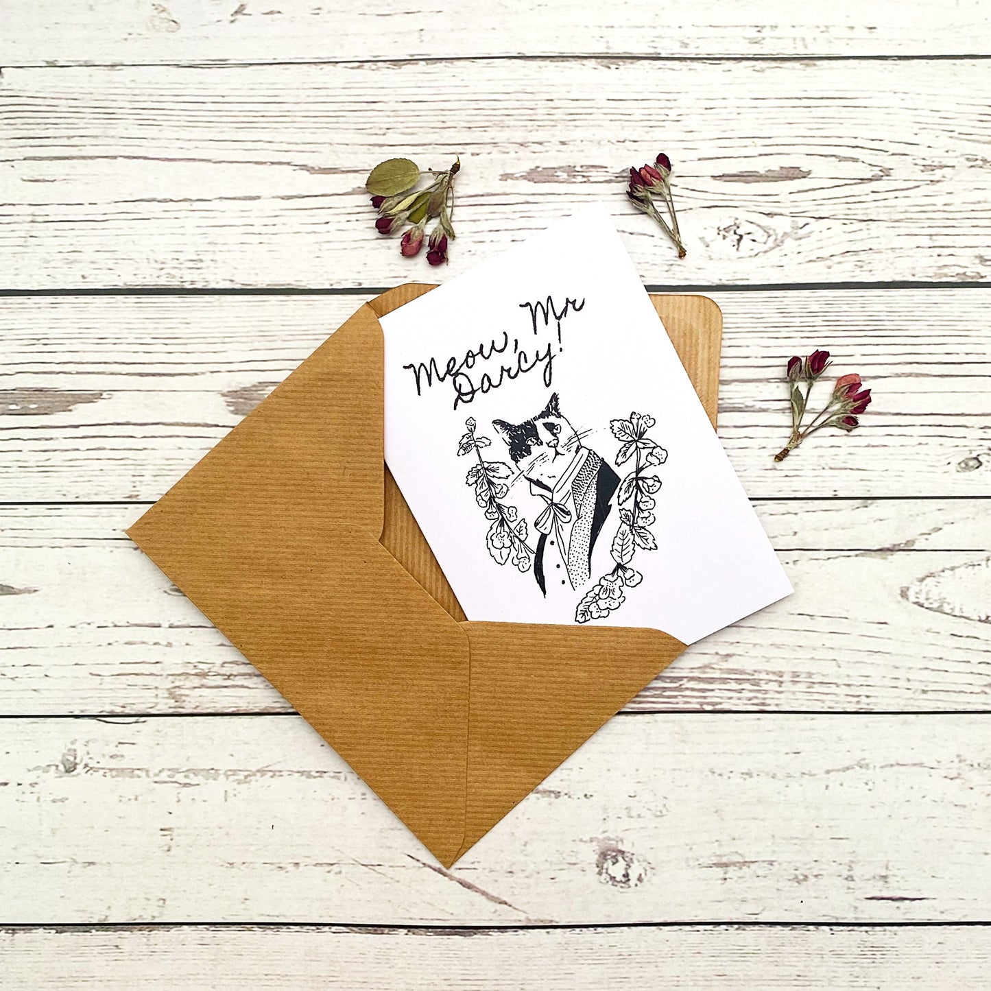 Meow, Mr Darcy! Pride and Prejudice Valentine's Day Card