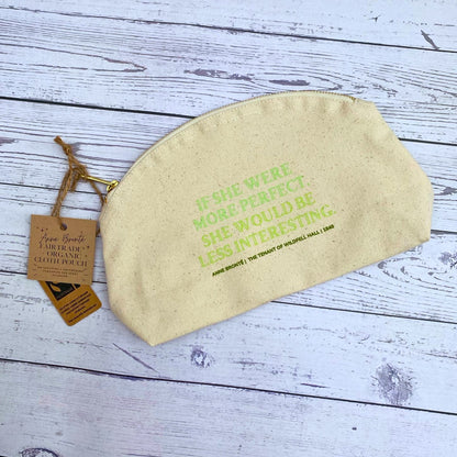 Anne Brontë Fairtrade Organic Cotton Zip Pouch