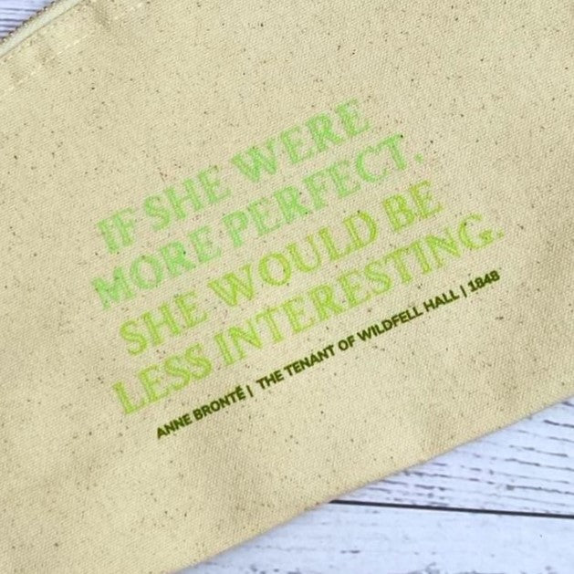 Anne Brontë Fairtrade Organic Cotton Zip Pouch