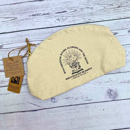 Oscar Wilde Fairtrade Organic Cotton Zip Pouch