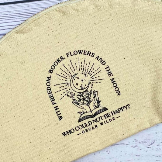 Oscar Wilde Fairtrade Organic Cotton Zip Pouch