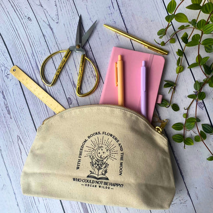 Oscar Wilde Fairtrade Organic Cotton Zip Pouch