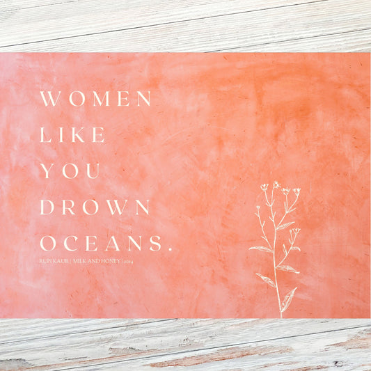 Rupi Kaur Literary Quote Postcard