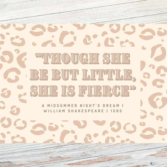 Shakespeare Literary Quote Postcard