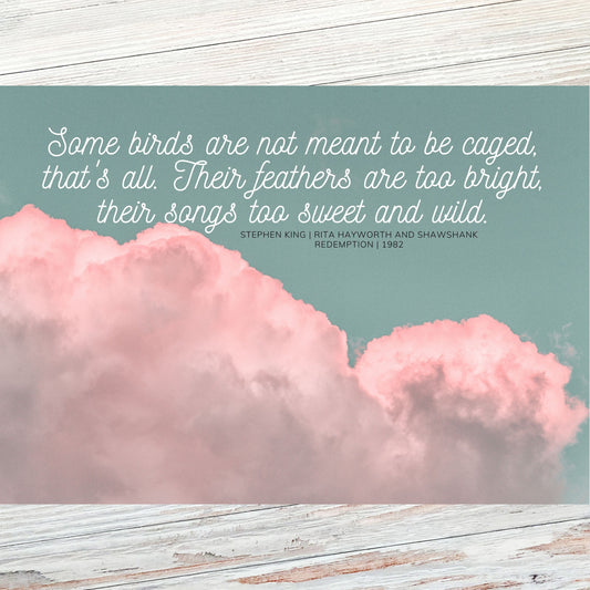 Stephen King Literary Quote Postcard